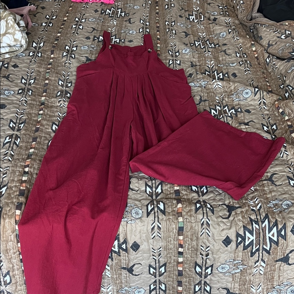 Stylish Burgundy Jumpsuit